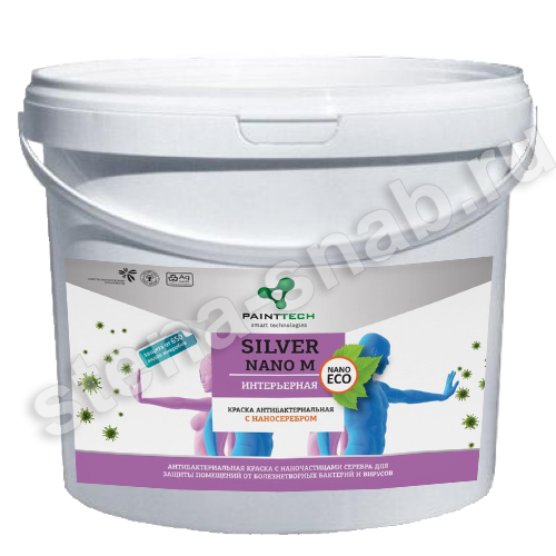 Антибактериальная краска Painttech Silver Nano M 5кг